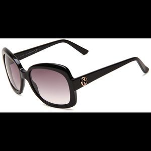 Gucci dark frame sunglasses - dark grey
